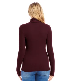 Ribbed Turtleneck Top