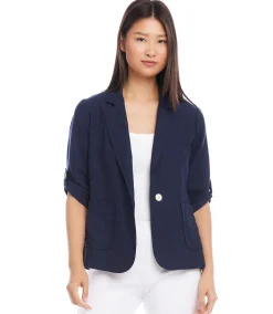 Roll Tab Sleeve Jacket