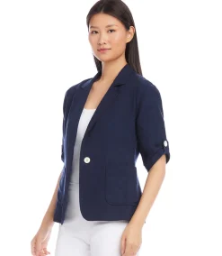 Roll Tab Sleeve Jacket