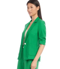 Ruched Sleeve Jacket