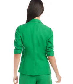 Ruched Sleeve Jacket