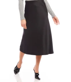 Satin Bias Cut Midi Skirt