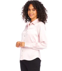 Satin Side Pleat Shirt