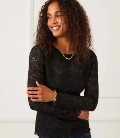 Scalloped Lace Top