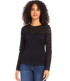 Scalloped Lace Top
