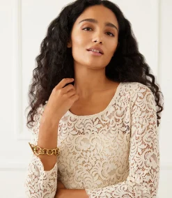 Scoop Neck Lace Dress