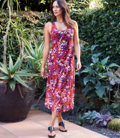 Scoop Neck Midi Dress