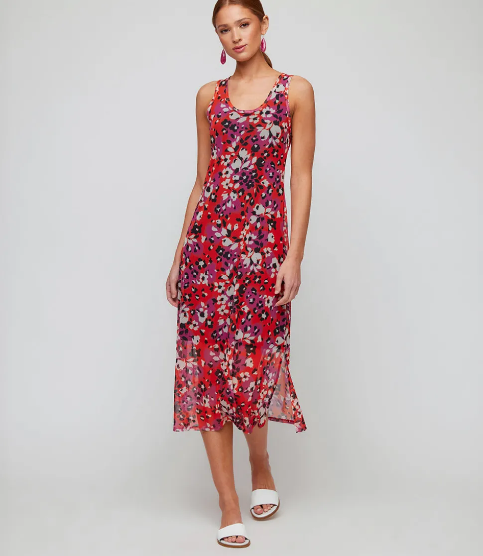 Scoop Neck Midi Dress