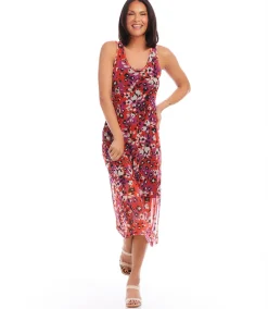 Scoop Neck Midi Dress