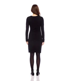 Shirred Long Sleeve Dress