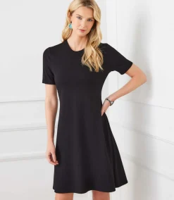Short Sleeve A-Line Dress