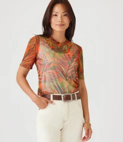 Short Sleeve Mesh Top