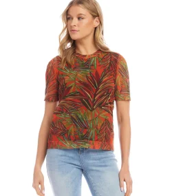 Short Sleeve Mesh Top