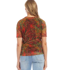 Short Sleeve Mesh Top