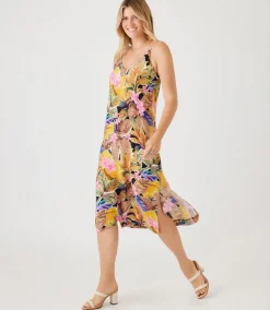Side Slit Midi Dress
