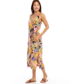 Side Slit Midi Dress