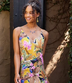 Side Slit Midi Dress
