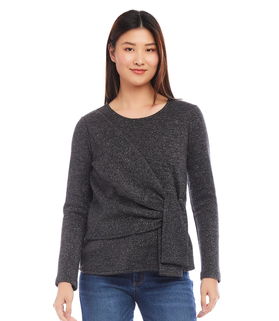 Side Tie Metallic Top