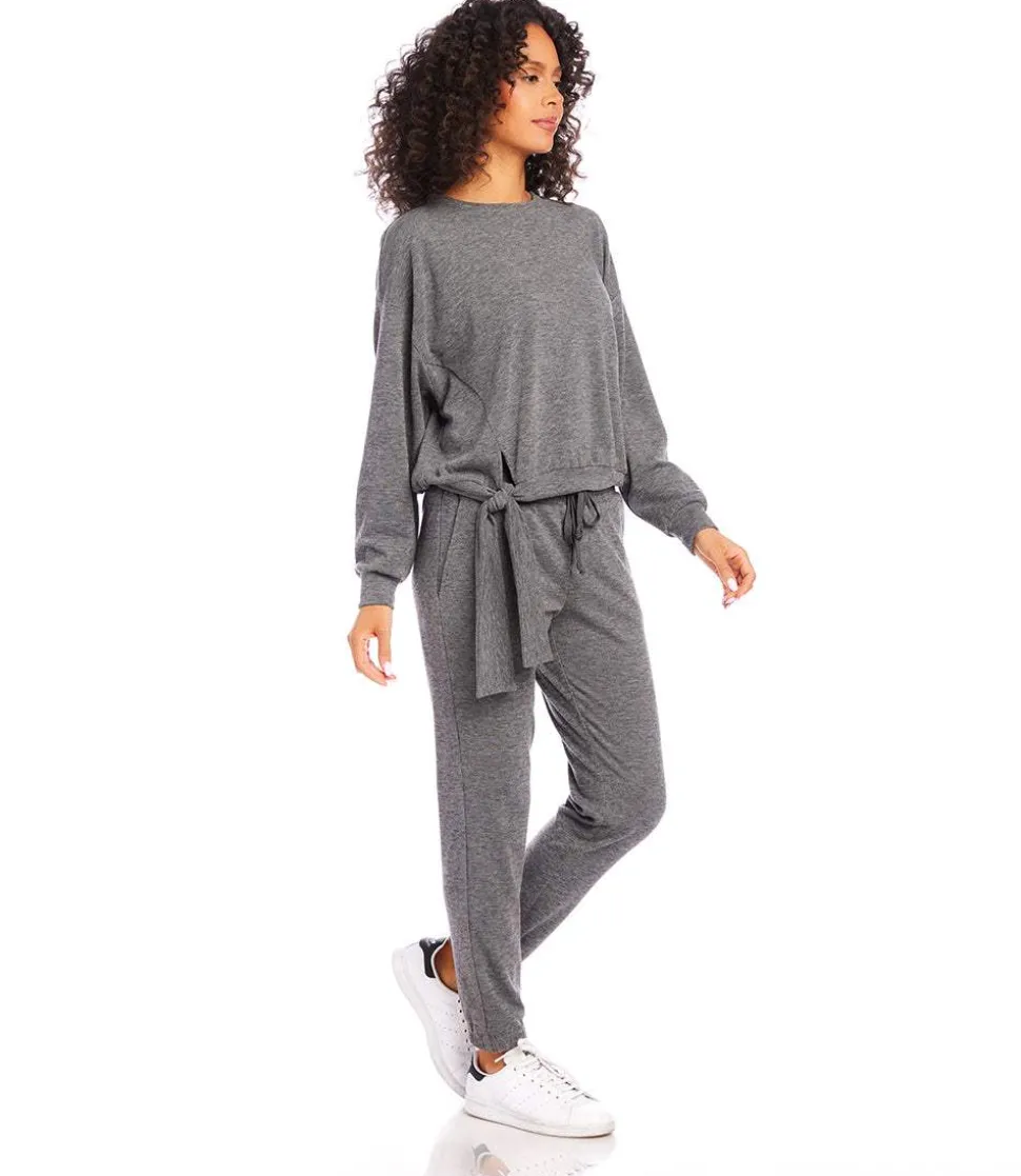 Side Tie Sweatshirt