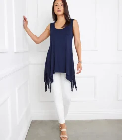 Sleeveless Fringe Top