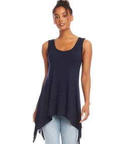 Sleeveless Fringe Top