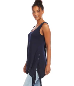 Sleeveless Fringe Top