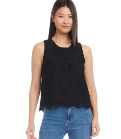 Sleeveless Lace Top