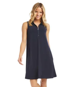 Sleeveless Zip-Up Travel Dress