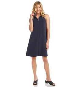 Sleeveless Zip-Up Travel Dress