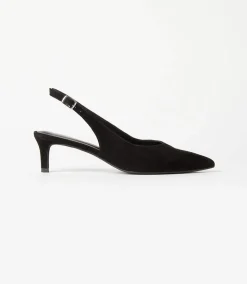 Slingback Stacked High Heels