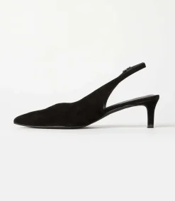 Slingback Stacked High Heels