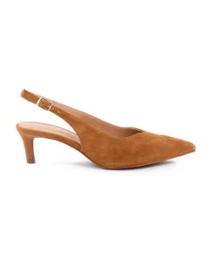 Slingback Stacked High Heels