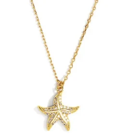 Small Pavé Starfish Necklace