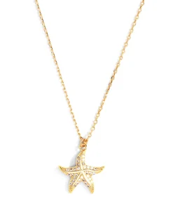 Small Pavé Starfish Necklace