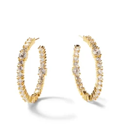 Sparkling Hoop Earrings