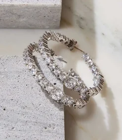 Sparkling Hoop Earrings