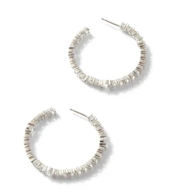Sparkling Hoop Earrings