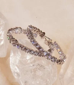 Sparkling Hoop Earrings