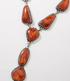 Spiny Oyster Lariat Necklace