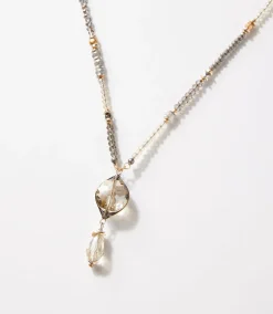 Sterling Silver Crystal Necklace