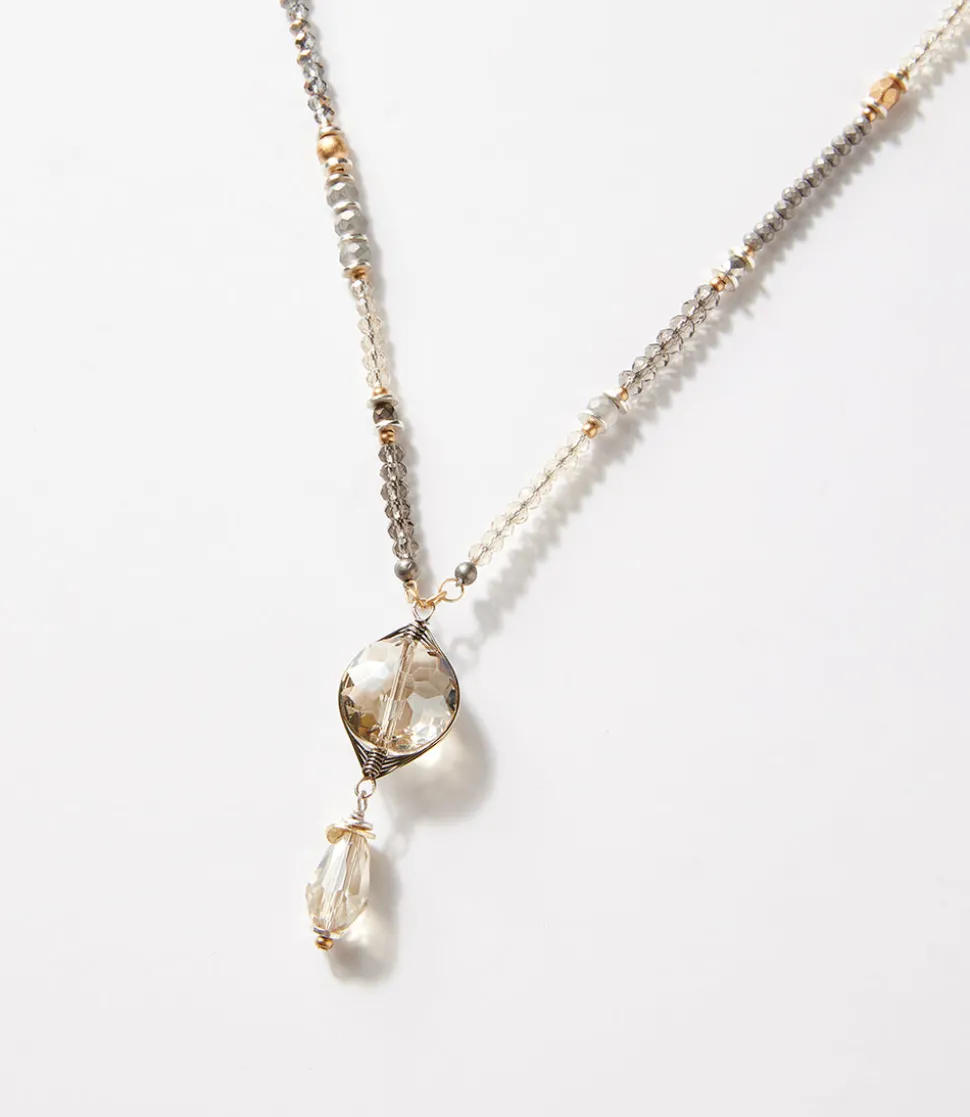 Sterling Silver Crystal Necklace