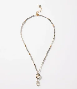 Sterling Silver Crystal Necklace