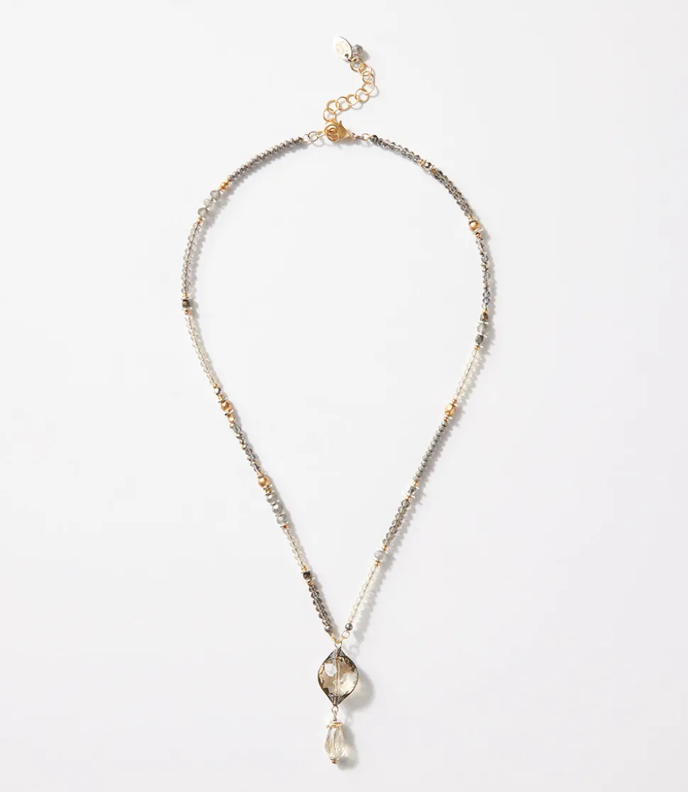 Sterling Silver Crystal Necklace