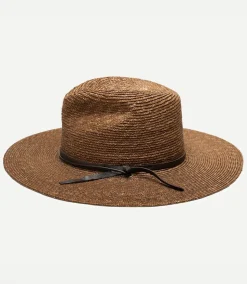 Straw Hat With Leather Tie