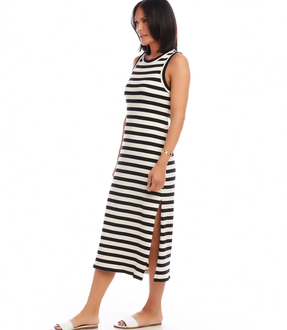 Stripe Midi Column Dress