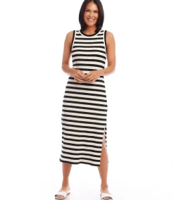 Stripe Midi Column Dress