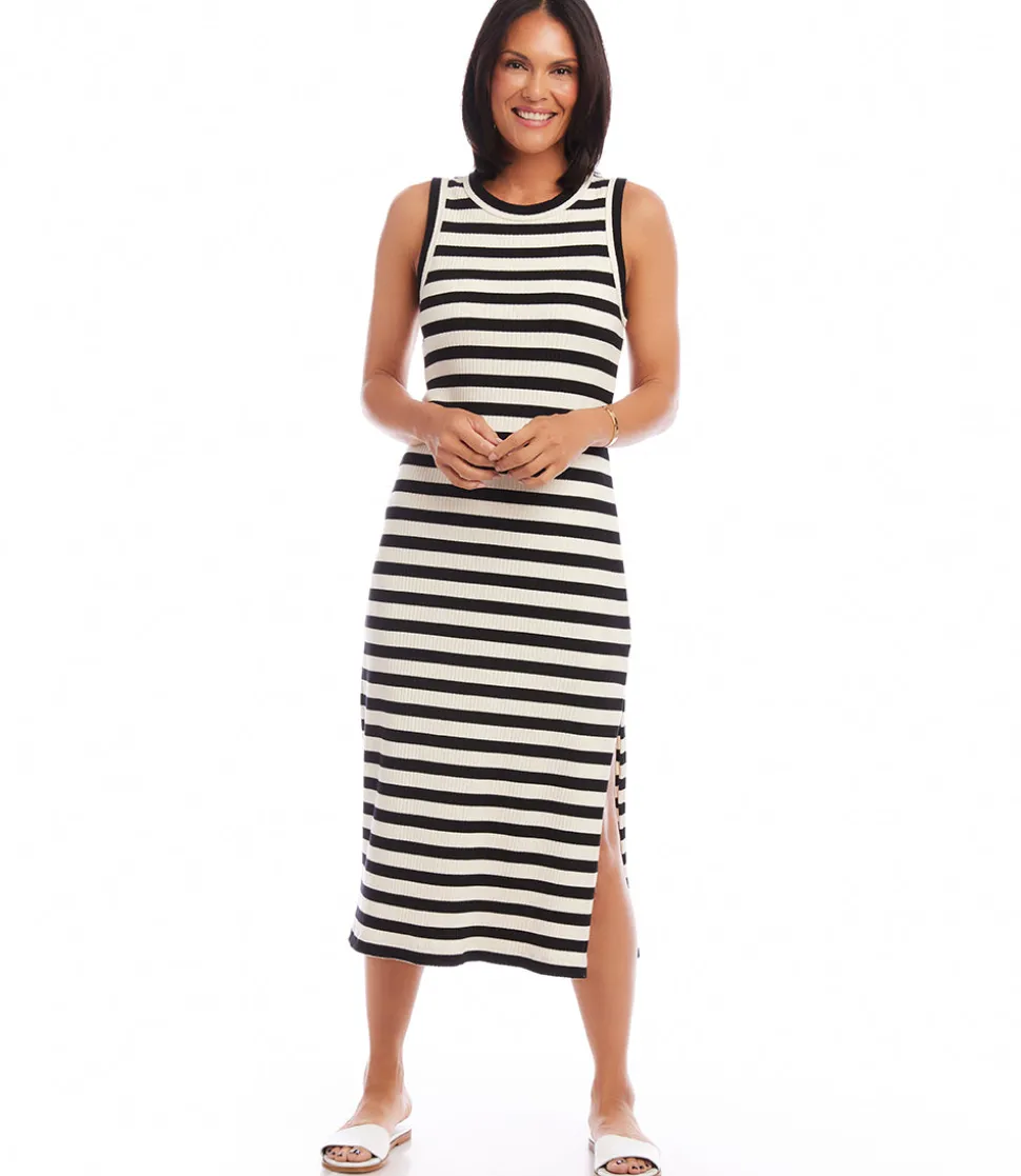 Stripe Midi Column Dress