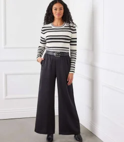 Stripe Ribbed Sweater Top