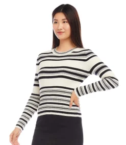 Stripe Ribbed Sweater Top