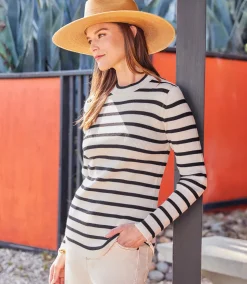 Stripe Shirttail Sweater